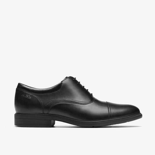 Zapatos De Vestir De La Marca Clarks  Para Hombre Modelo Steadwell Ox Black Leather En Color Negro