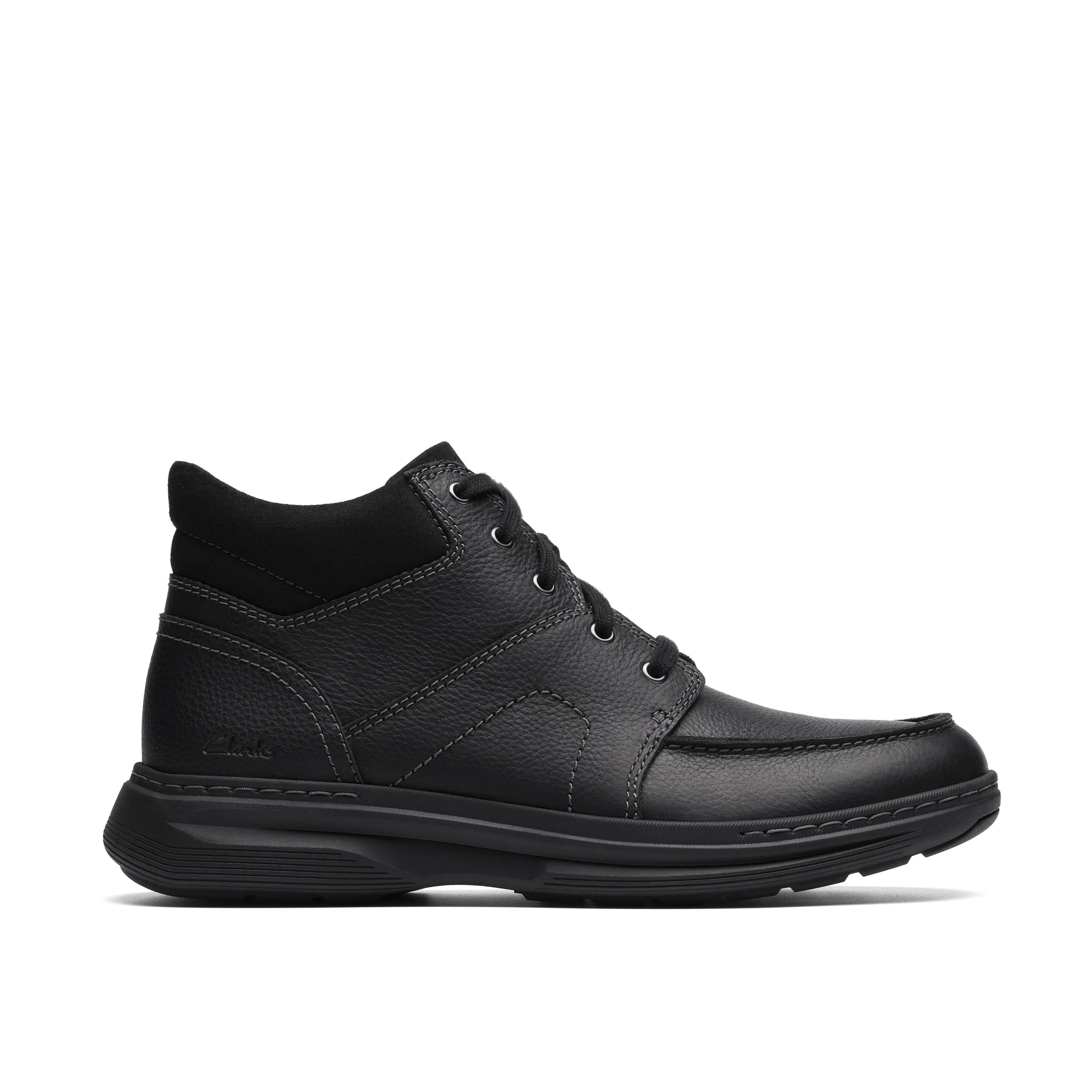 Botas De La Marca Clarks  Para Hombre Modelo Craftwell Mid Black Tumbled En Color Negro