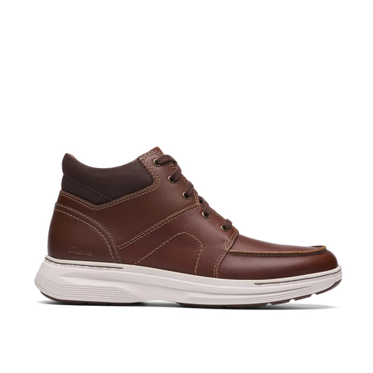 Botas De La Marca Clarks  Para Hombre Modelo Craftwell Mid Dark Tan Lea En Color Marrón
