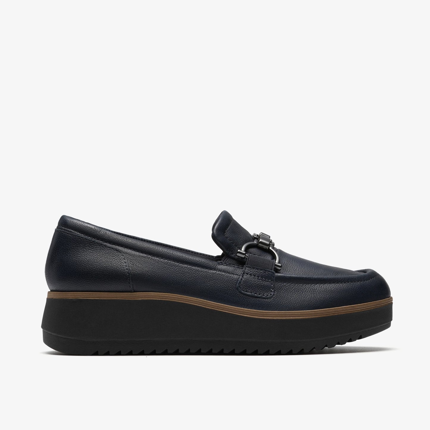 Zapatos Casual De La Marca Clarks  Para Mujer Modelo Zylah Erin Navy Leather En Color Azul