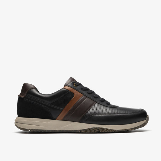 Zapatos Casual De La Marca Clarks  Para Hombre Modelo Townview Style Black Leather En Color Negro