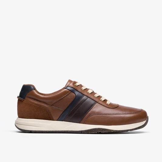 Zapatos Casual De La Marca Clarks  Para Hombre Modelo Townview Style Tan Leather En Color Marrón