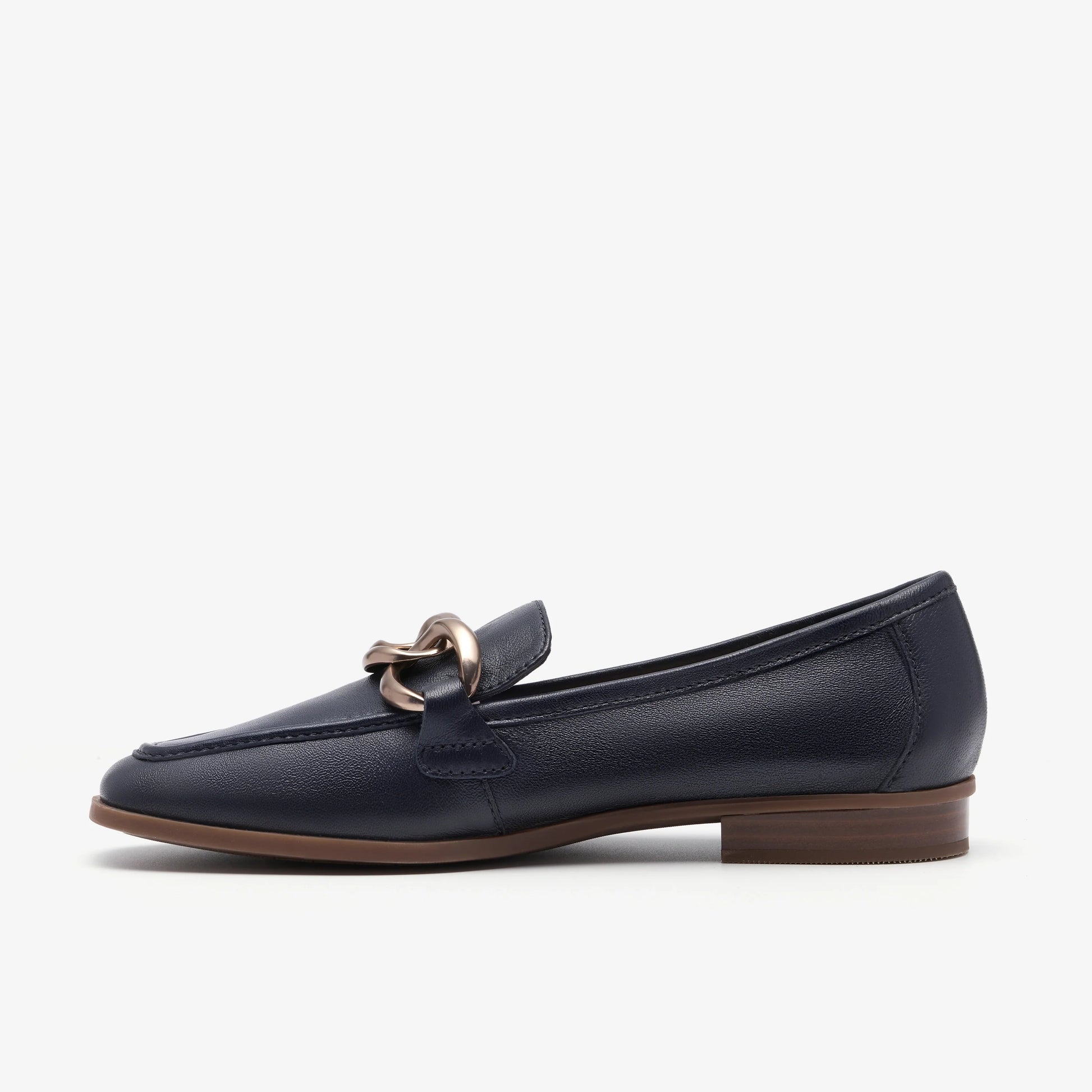 Zapatos De Vestir De La Marca Clarks  Para Mujer Modelo Sarafyna Iris Navy Leather En Color Azul