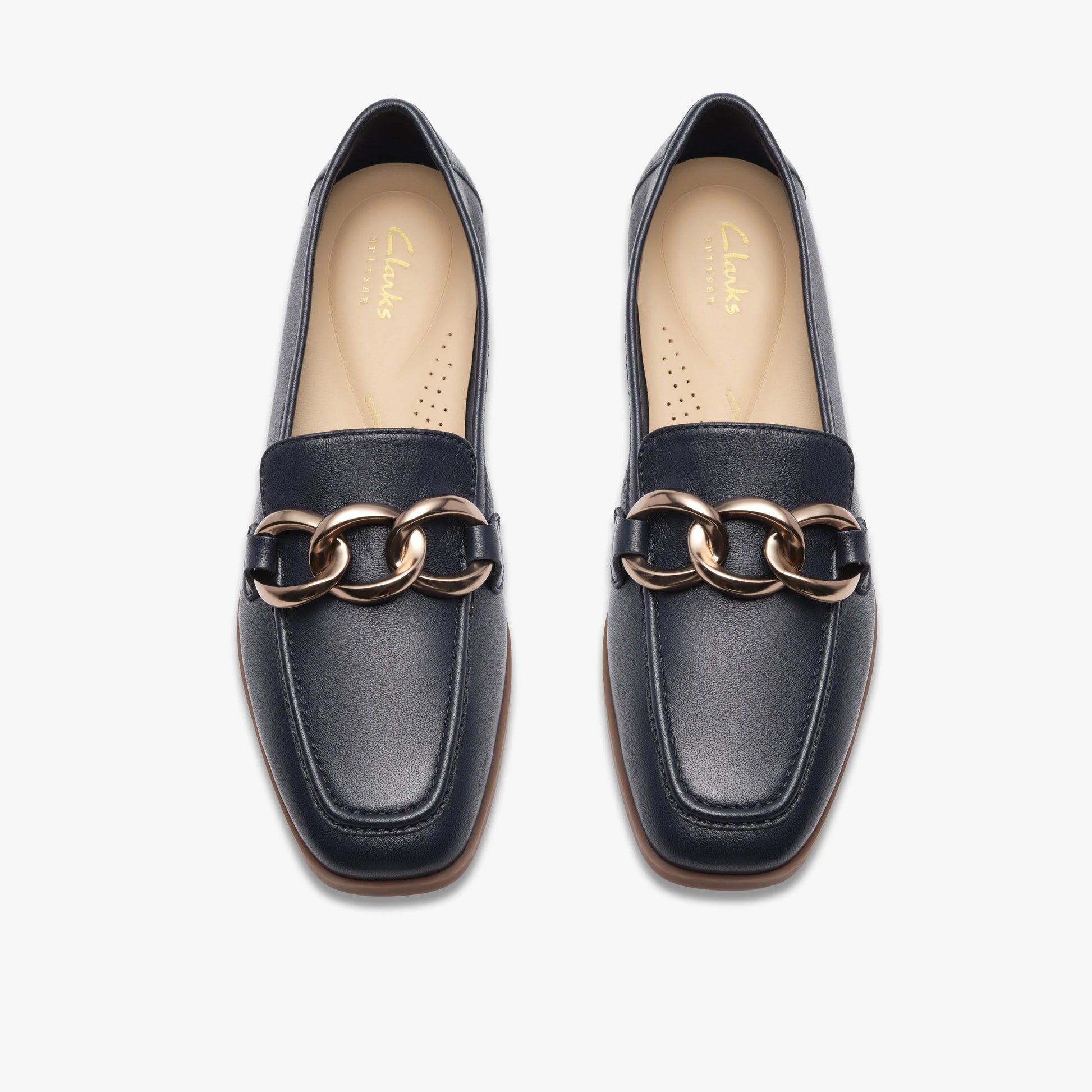 Zapatos De Vestir De La Marca Clarks  Para Mujer Modelo Sarafyna Iris Navy Leather En Color Azul