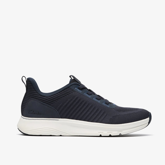 Sneakers De La Marca Clarks  Para Hombre Modelo Motion Trek Lt Navy Knit En Color Azul