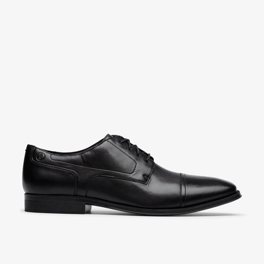 Zapatos De Vestir De La Marca Clarks  Para Hombre Modelo Paulton Cap Black Leather En Color Negro