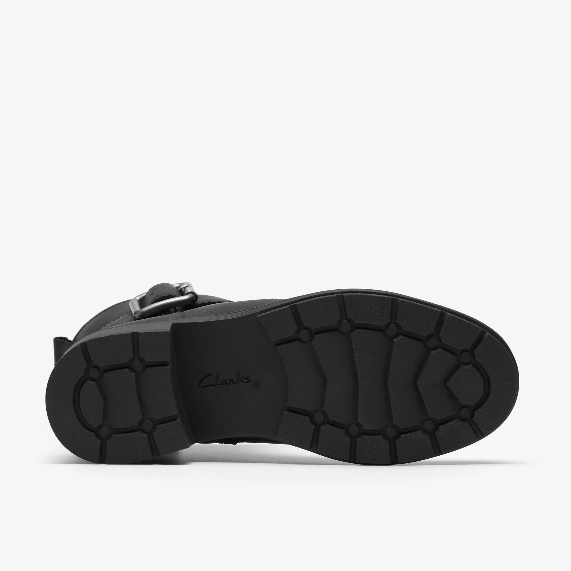 Botas De La Marca Clarks  Para Mujer Modelo Hearth Buckle Black Leather En Color Negro