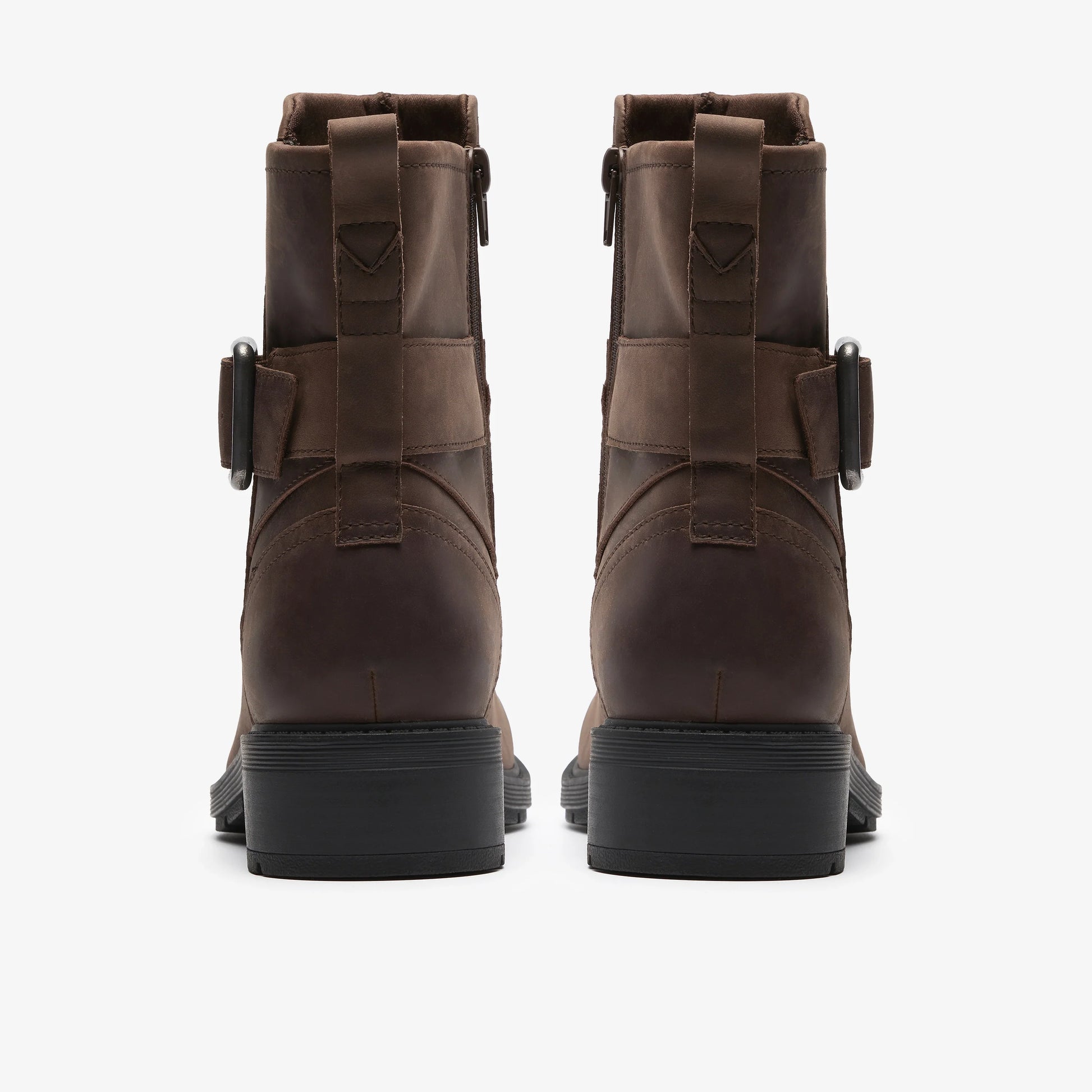 Botas De La Marca Clarks  Para Mujer Modelo Hearth Buckle Dark Brown En Color Marrón