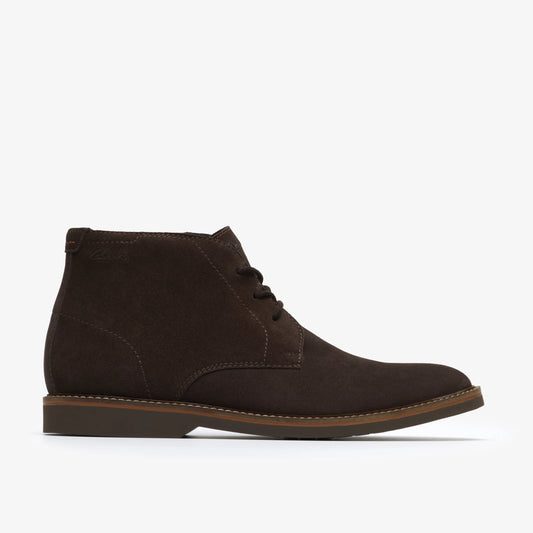 Botas De La Marca Clarks  Para Hombre Modelo Atticuslt Mid Dark Brown Suede En Color Marrón