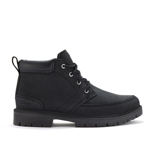 Botas De La Marca Clarks  Para Hombre Modelo Rossdale Mid Black En Color Negro
