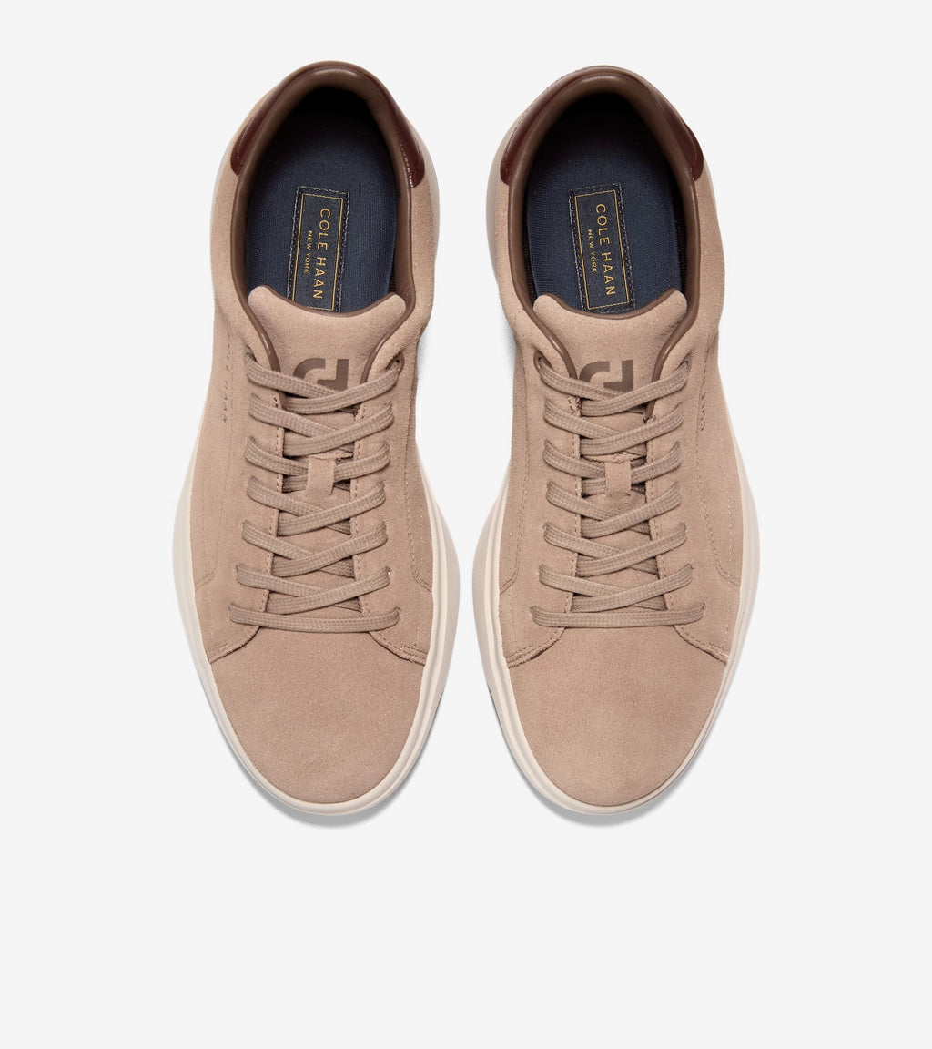 COLE HAAN Grandpro Tennis 2.0 CH Irish Coffee Suede: ベージュ スニーカー メンズ
