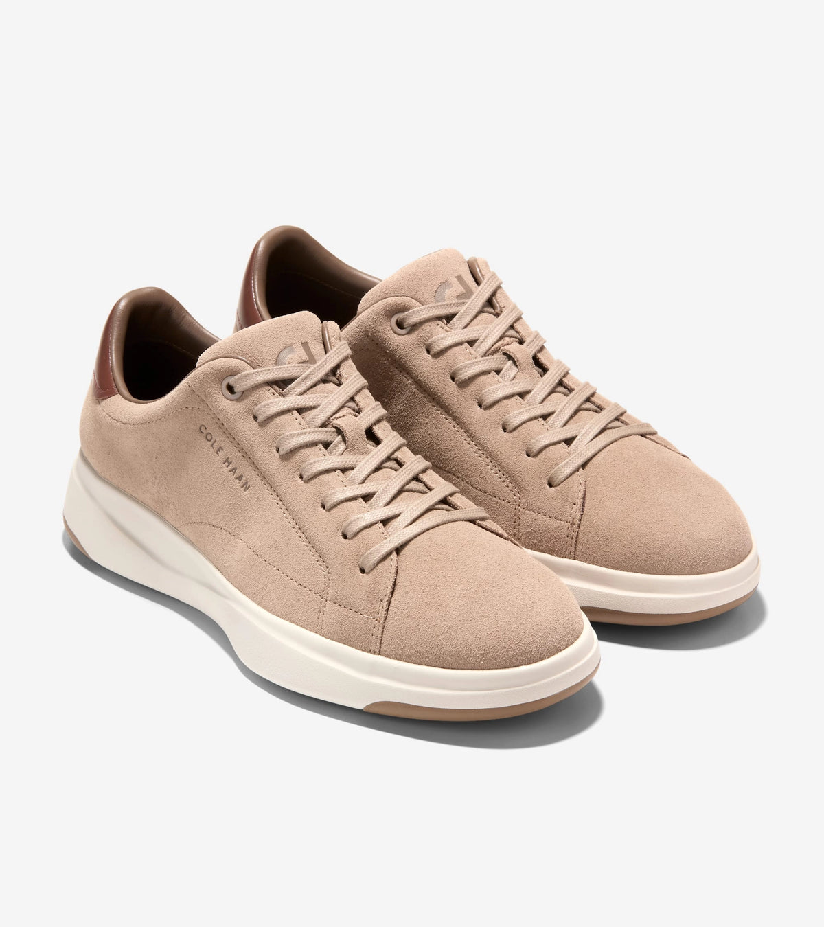 COLE HAAN Grandpro Tennis 2.0 CH Irish Coffee Suede: ベージュ スニーカー メンズ