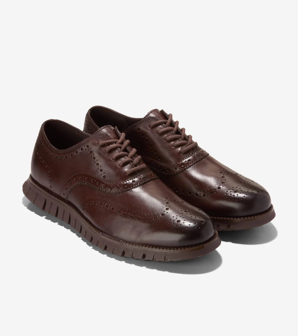 COLE HAAN | CASUAL SHOES | MEN'S | ZEROGRAND REMASTERED WINGTIP OXFORD BROWN | BROWN