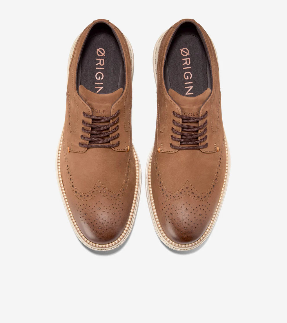 COLE HAAN OriginalGrand 2.0 Wingtip Oxfords Casual Shoes, Brown, for Men COLE HAAN OriginalGrand 2.0 Wingtip Oxfords Casual Shoes, Brown, for Men