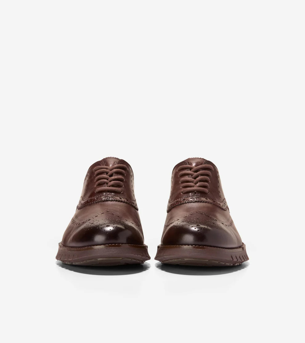 COLE HAAN | CASUAL SHOES | MEN'S | ZEROGRAND REMASTERED WINGTIP OXFORD BROWN | BROWN