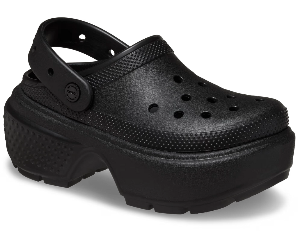 CROCS | ЖІНОЧІ КЛОГИ | STOMP CLOG BLACK | ЧОРНИЙ