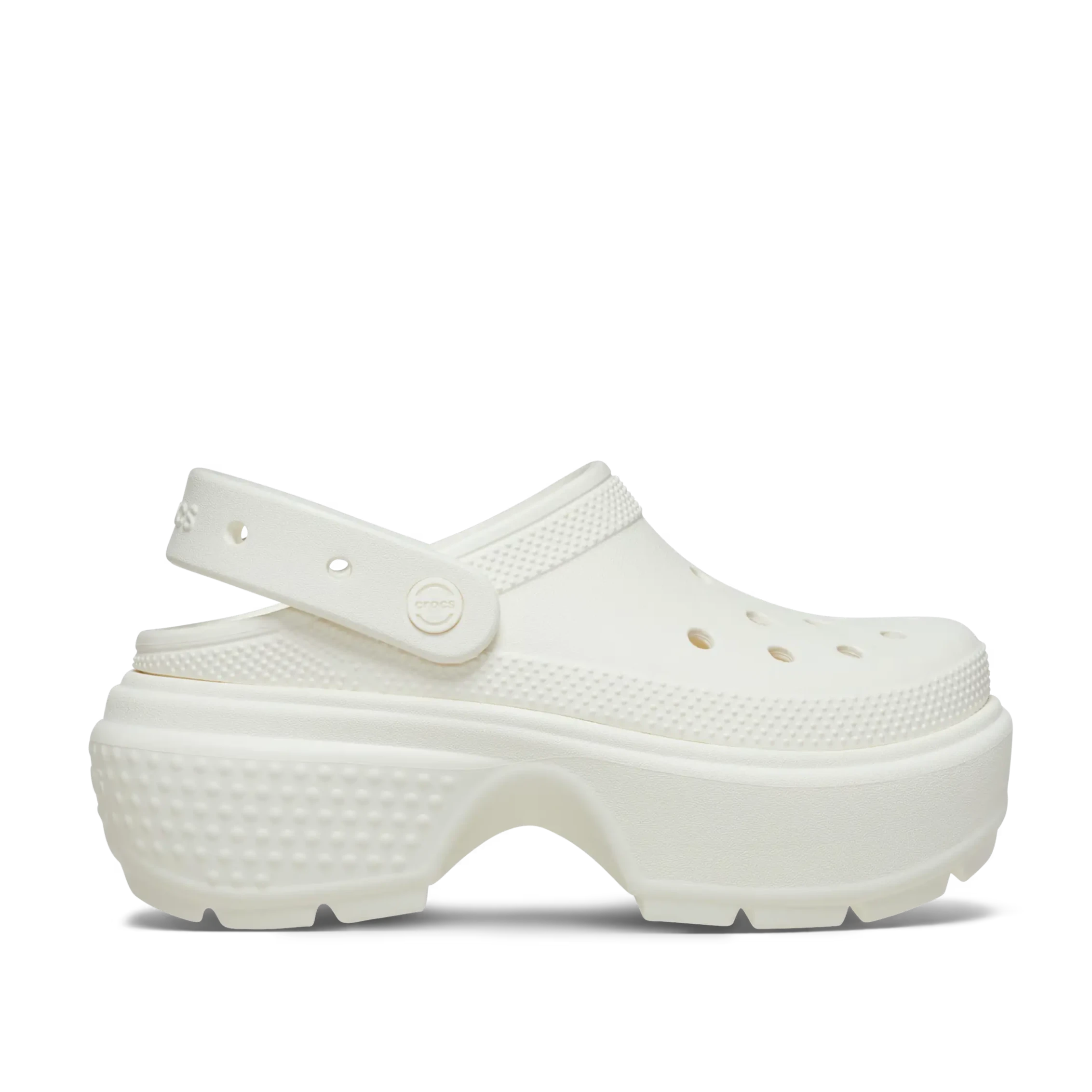CROCS Stomp CLOG Chalk: vit träskor för dam