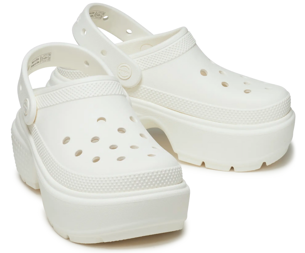 CROCS | ЖІНОЧІ КЛОГИ | STOMP CLOG CHALK | БІЛА