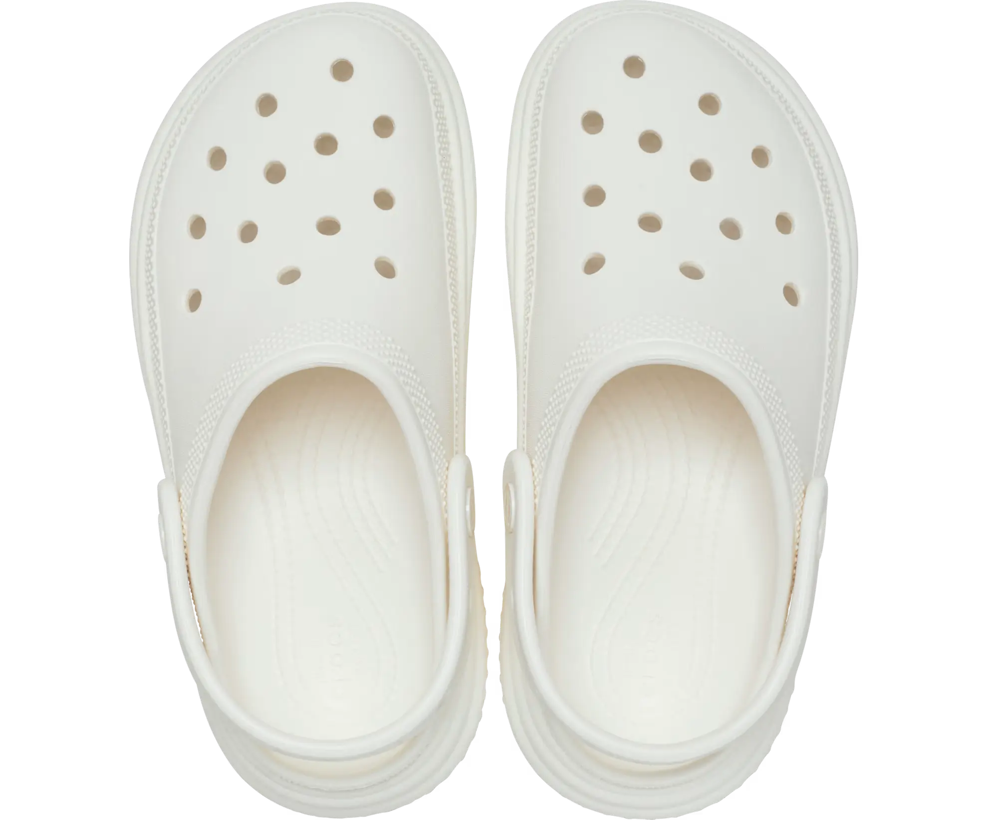 CROCS Stomp CLOG Chalk: vit träskor för dam