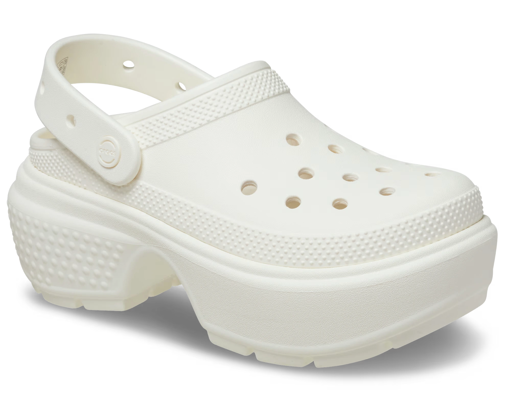 CROCS Stomp CLOG Chalk: vit träskor för dam
