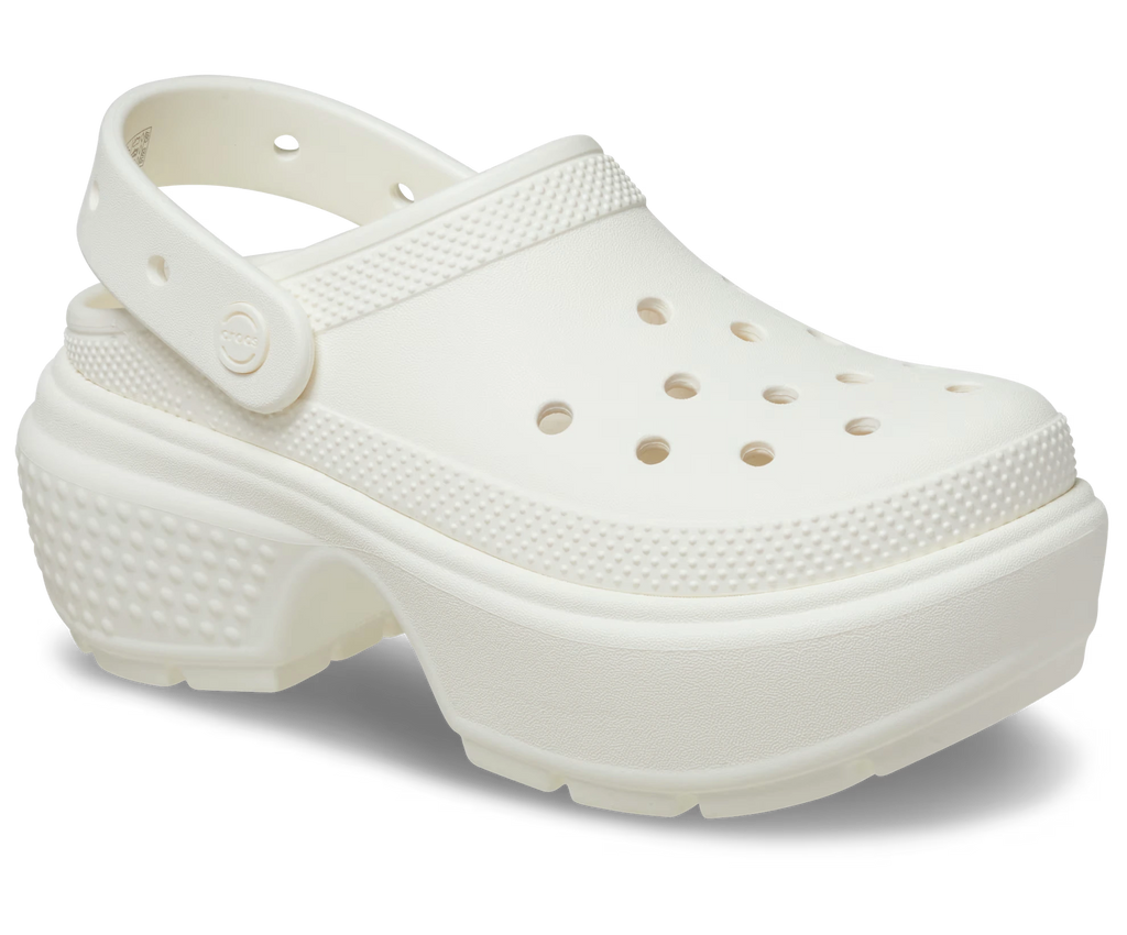 CROCS | ЖІНОЧІ КЛОГИ | STOMP CLOG CHALK | БІЛА