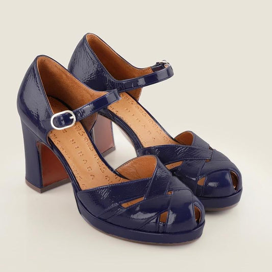 CHIE MIHARA | WOMEN'S DRESS SHOES | DEMIN NAVY | BLUE