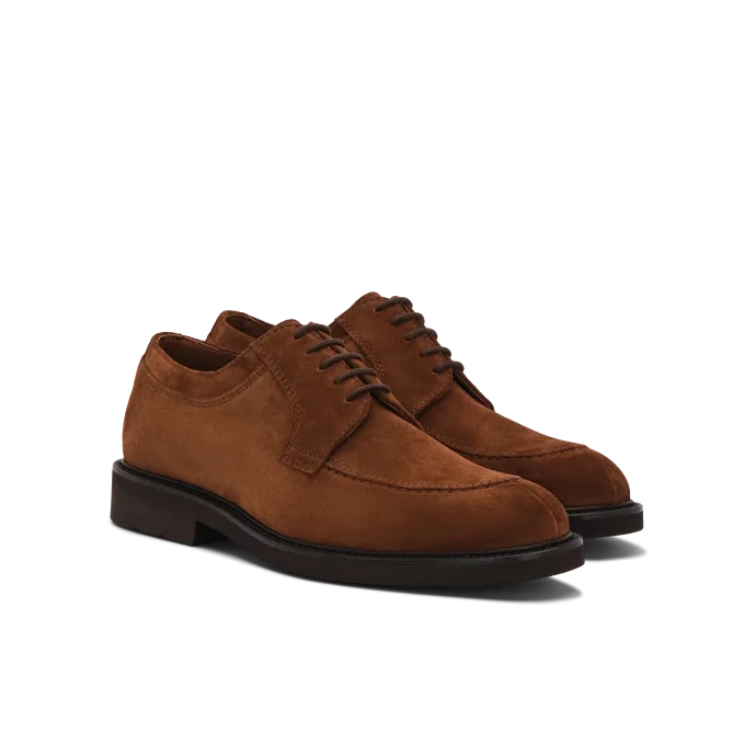 LOTTUSSE | ZAPATOS DE VESTIR HOMBRE | DERBY MOCASÍN BALTIMORE PIEL DE VACUNO | MARRÓN