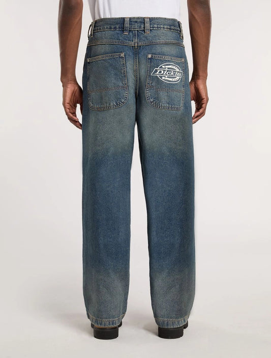 DICKIES | PANTALONES | HOMBRE | HILHAM DENIM KHAKI TNTD BLUE | AZUL