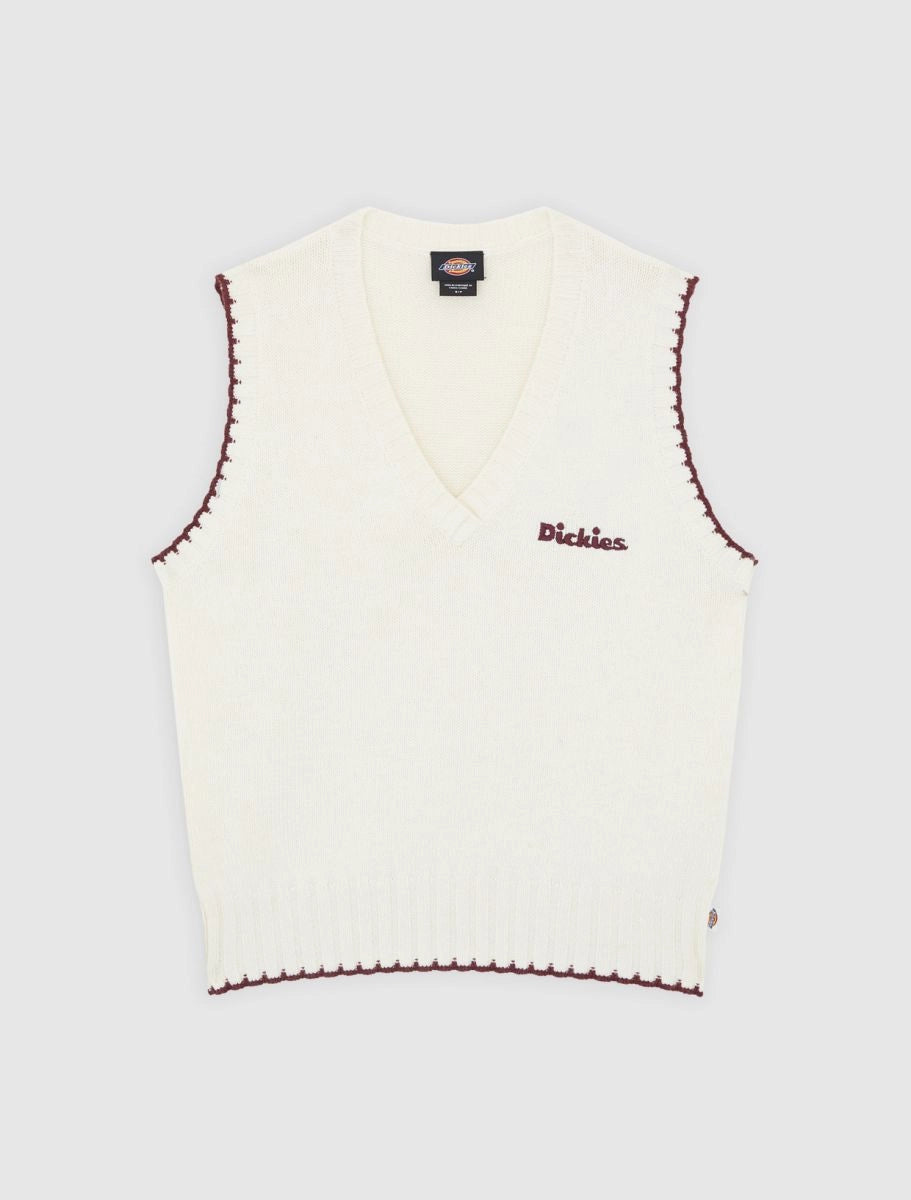 DICKIES | JERSEY | MEN'S | SLAYDEN SWEATER VEST W EGRET | WHITE