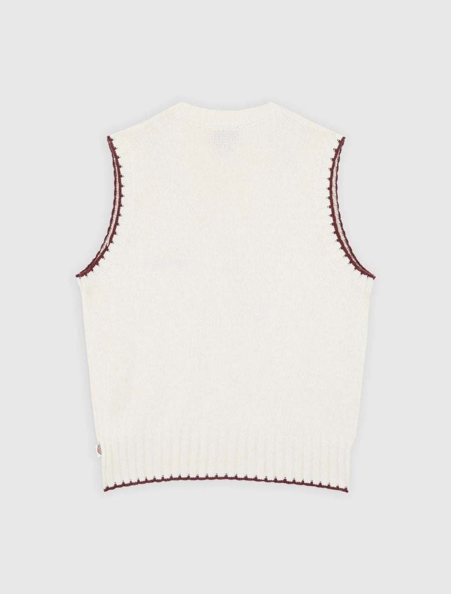 DICKIES | JERSEY | MEN'S | SLAYDEN SWEATER VEST W EGRET | WHITE