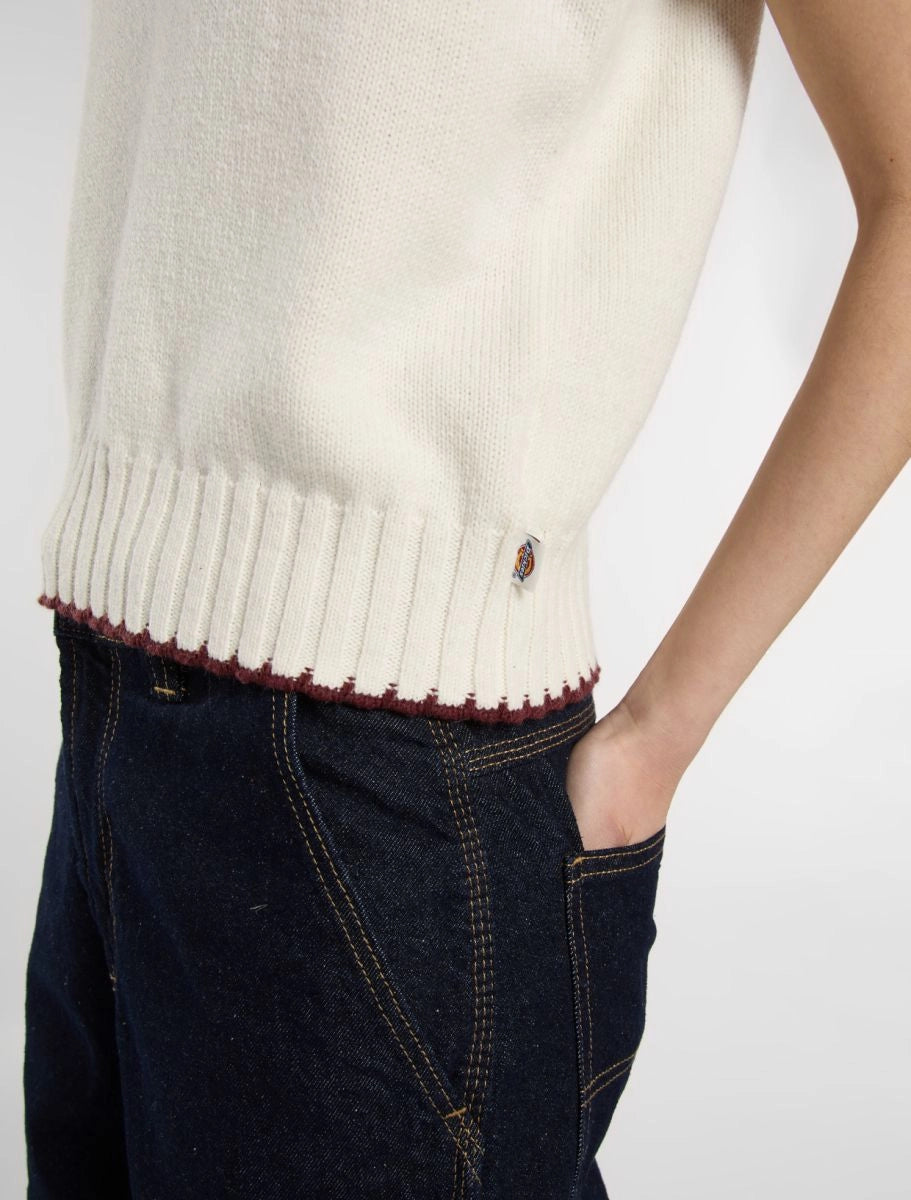 DICKIES | JERSEYS | HOMBRE | SLAYDEN SWEATER VEST W EGRET | BLANCO