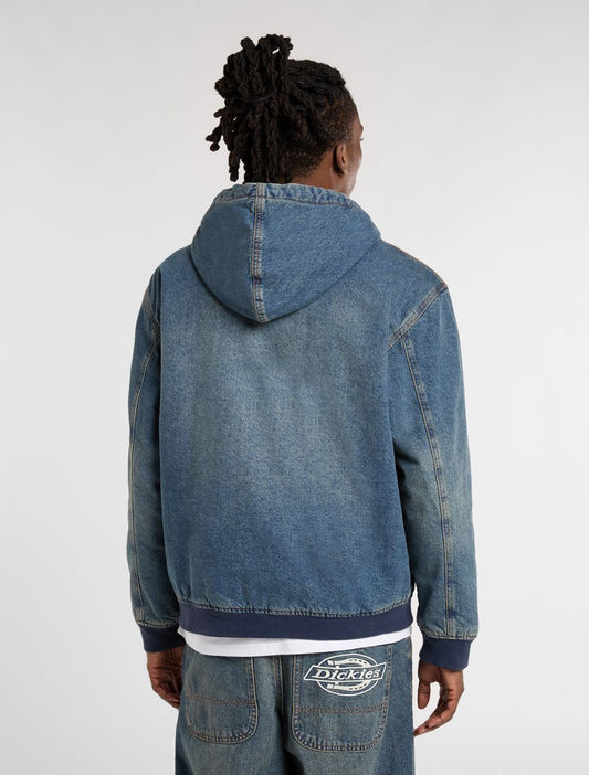 DICKIES | SWEATSHIRTS | HOMBRE | HILHAM HOODED JACKET KHAKI TNTD B | AZUL