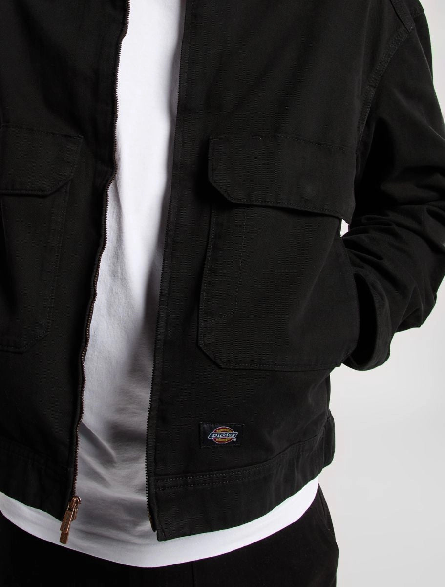 DICKIES | CHAQUETA | HOMBRE | FORT SMITH TRUCKER JACKET BLACK | NEGRO