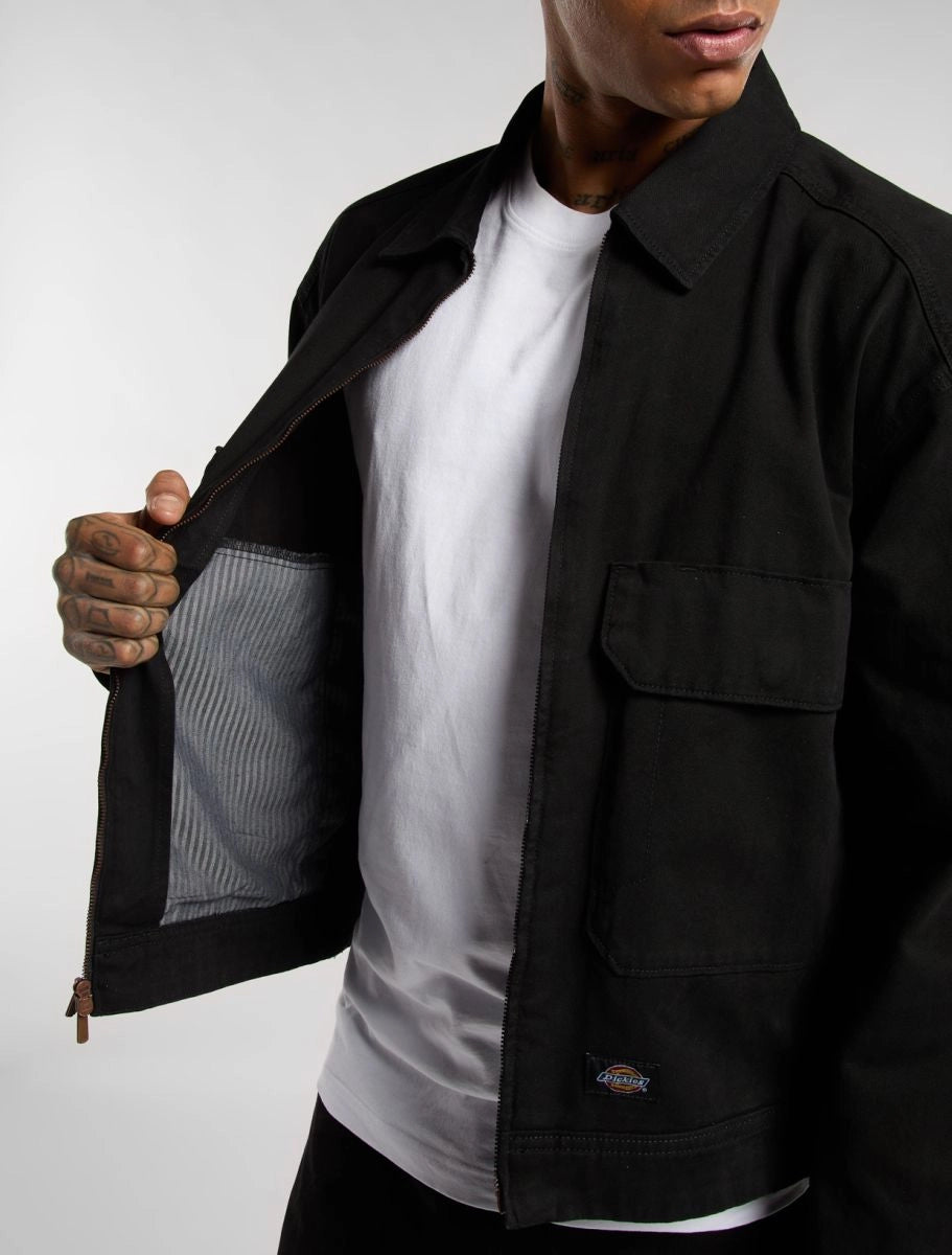 DICKIES | CHAQUETA | HOMBRE | FORT SMITH TRUCKER JACKET BLACK | NEGRO