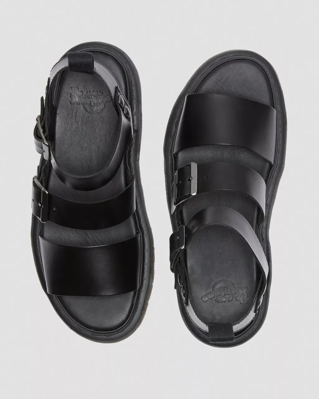 DR. MARTENS Gryphon Strap Sandal SRS Black Brando: svart sandaler för dam