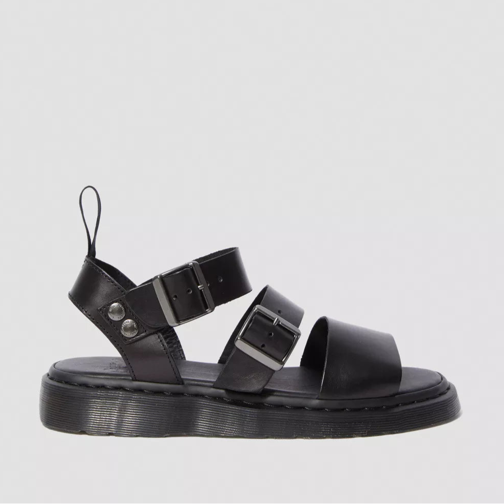 DR. MARTENS Gryphon Strap Sandal SRS Black Brando: svart sandaler för dam