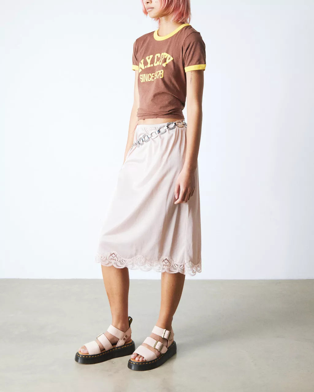 DR. MARTENS | SANDÀLIES | DONA | GRYPHON QUAD SANDAL POWDER PINK | ROSA