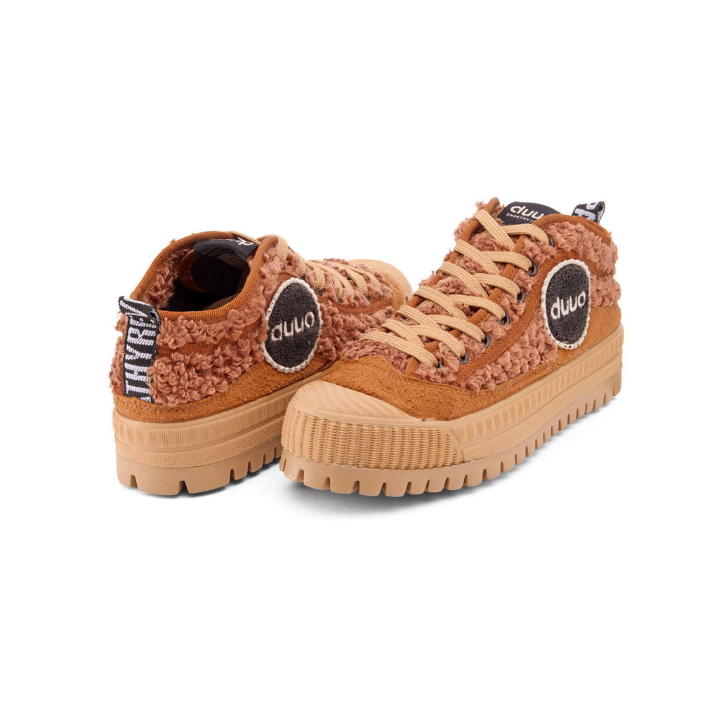 DUUO COL Cover OULU PLUS: brun sneakers til kvinder