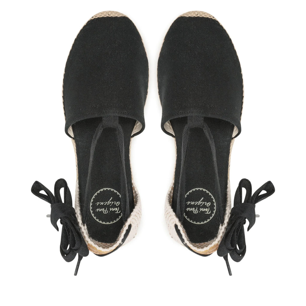 TONI PONS Grecia Negre: svart espadrilles för dam
