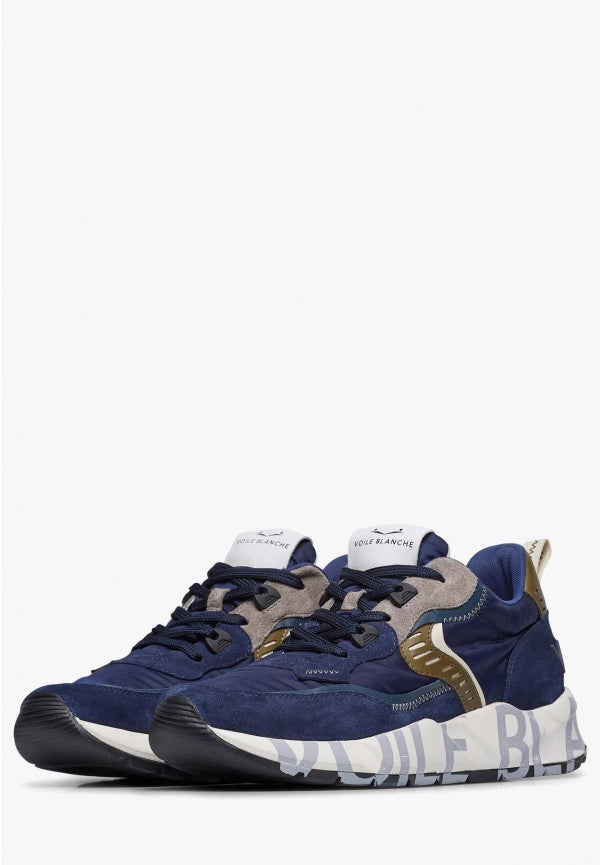 VOILE BLANCHE | MEN'S SNEAKERS | CLUB01 SUEDE/NYLON NAVY DARK GREY | BLUE