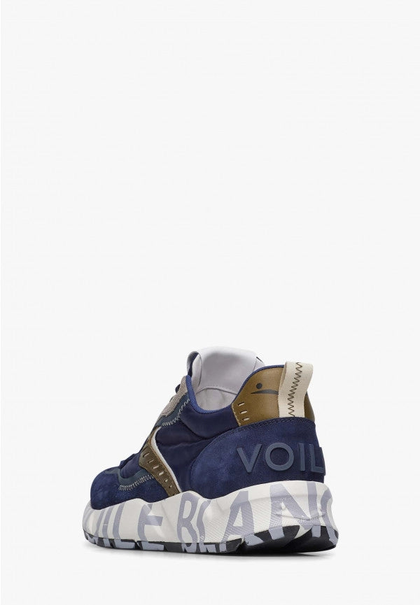 VOILE BLANCHE | MEN'S SNEAKERS | CLUB01 SUEDE/NYLON NAVY DARK GREY | BLUE