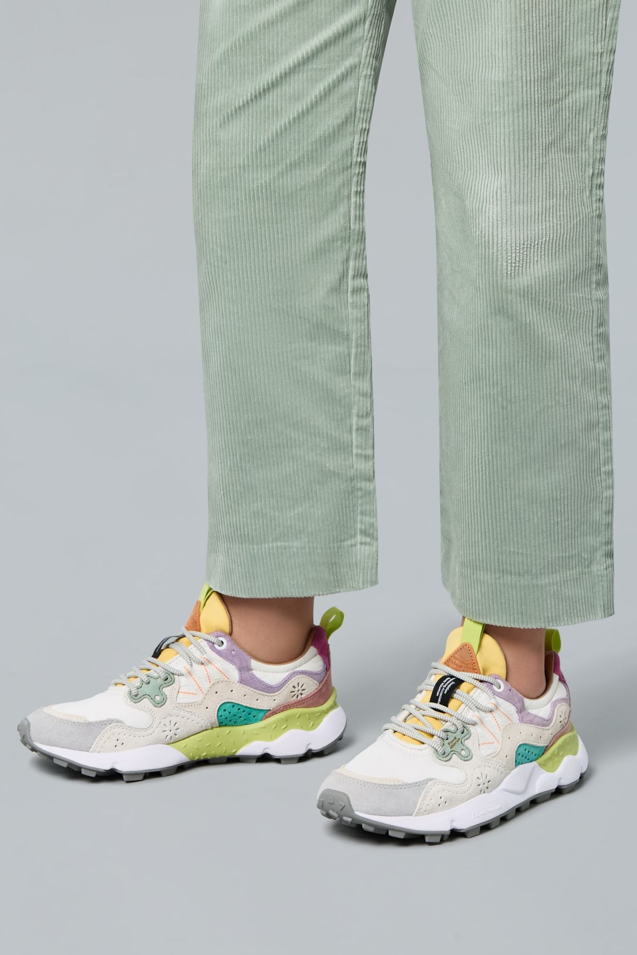 FLOWER MOUNTAIN | SNEAKERS | WOMAN | YAMANO 3 WOMAN SUEDE/NYLON LIGHT LILAC-WHITE