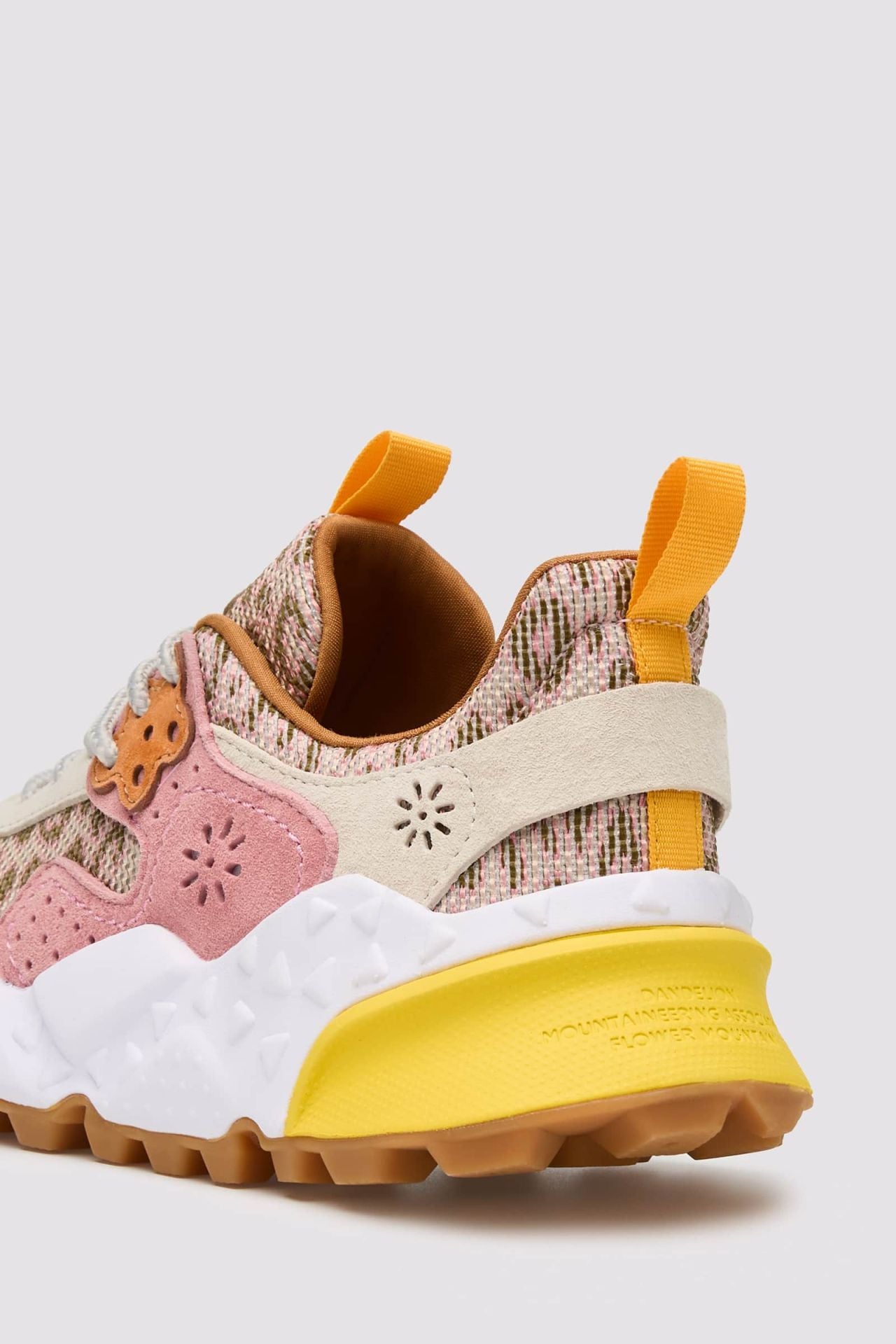 FLOWER MOUNTAIN | SNEAKERS | WOMAN | KOTETSU WOMAN SUEDE/NYLON LEO PRINT GREEN-BEIGE-CIPRIA