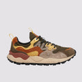 FLOWER MOUNTAIN Yamano 3 MAN Grey-yellow: grå sneakers til mænd
