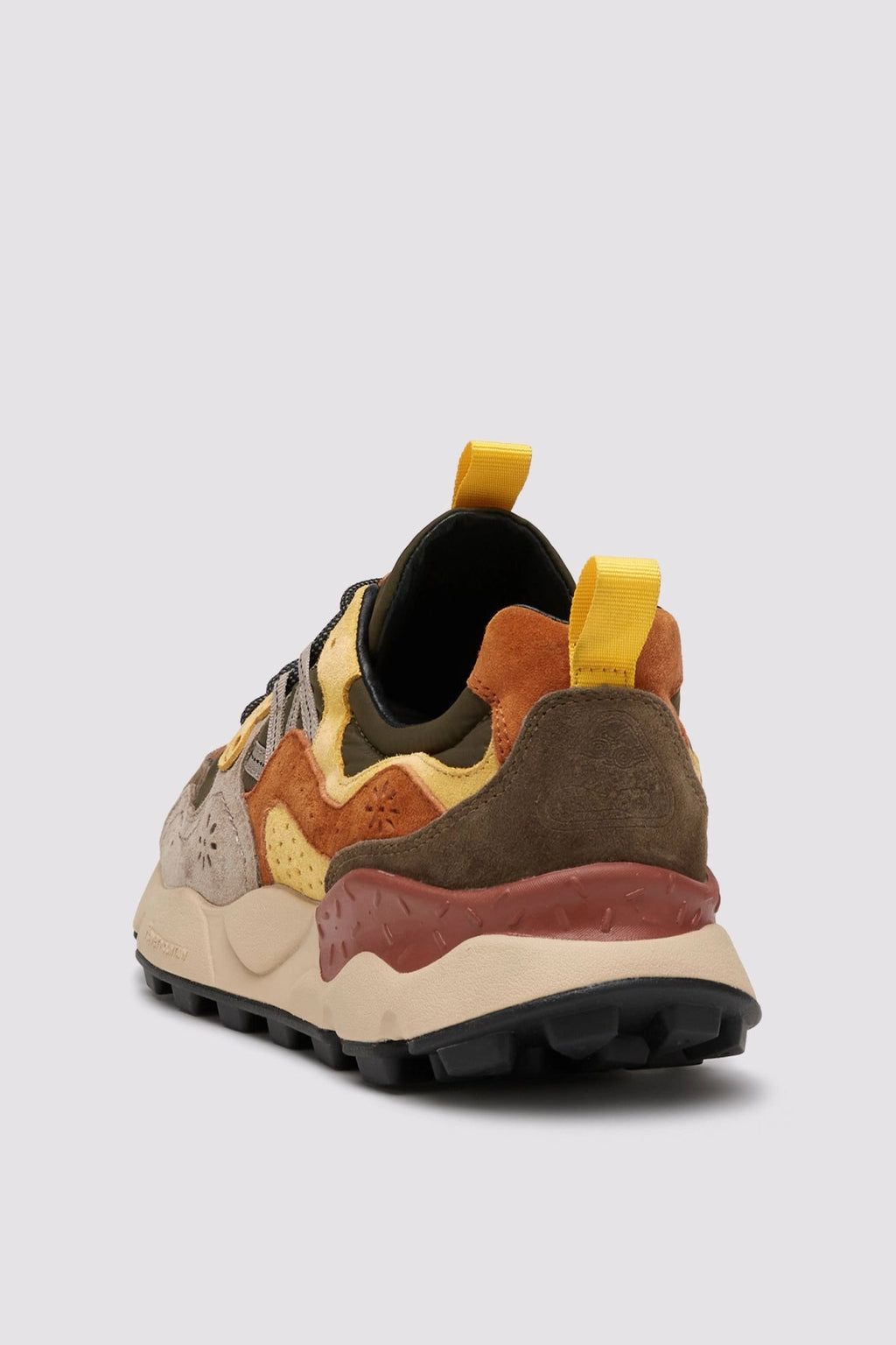 FLOWER MOUNTAIN Yamano 3 MAN Grey-yellow: grå sneakers til mænd