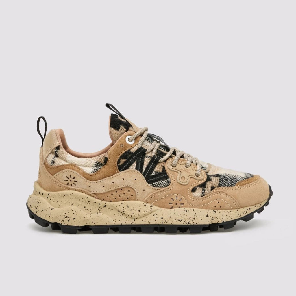 FLOWER MOUNTAIN | SNEAKERS | WOMAN | YAMANO 3 WOMAN MUD-LIGHT BROWN | BROWN
