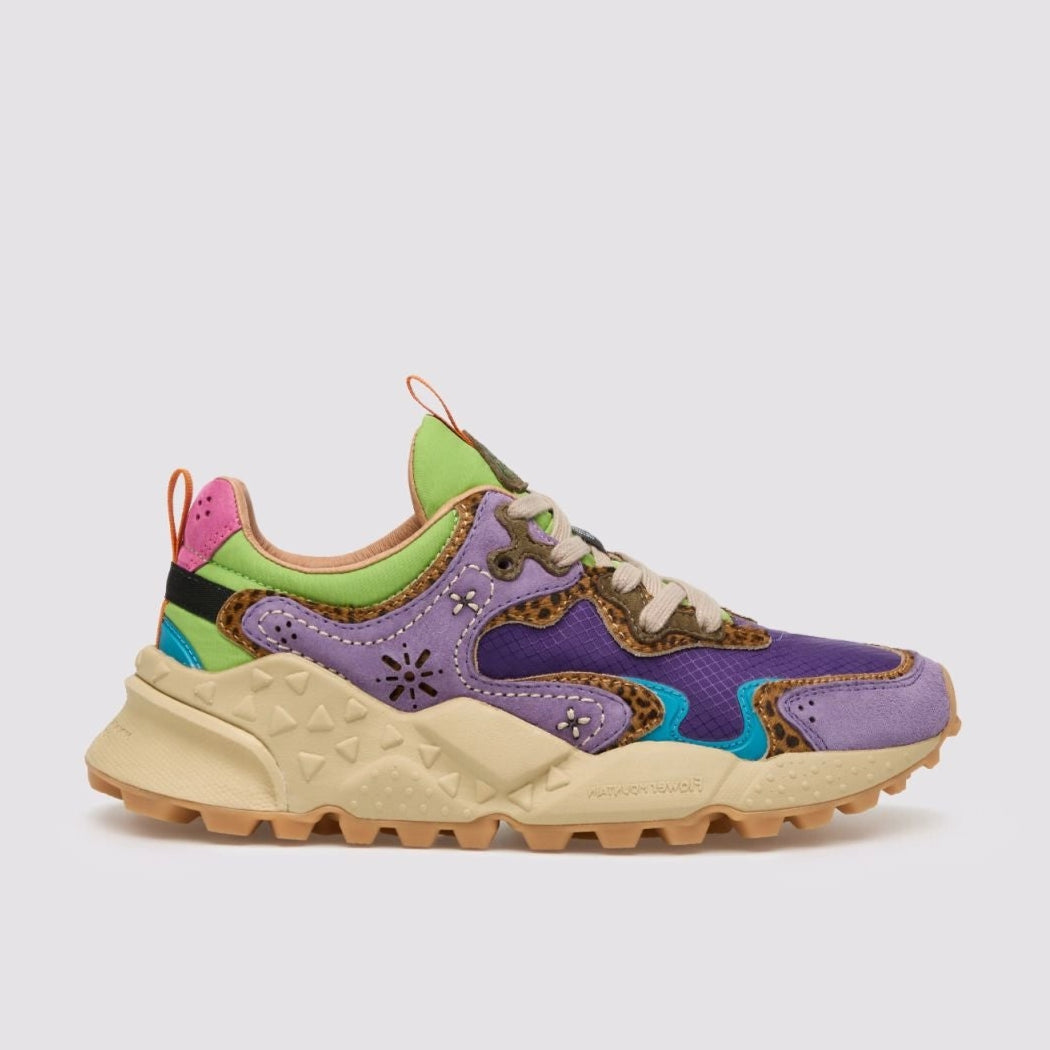 FLOWER MOUNTAIN | SNEAKERS | WOMAN | RULIS WOMAN VIOLET-BROWN-DARK GREEN | LILAC
