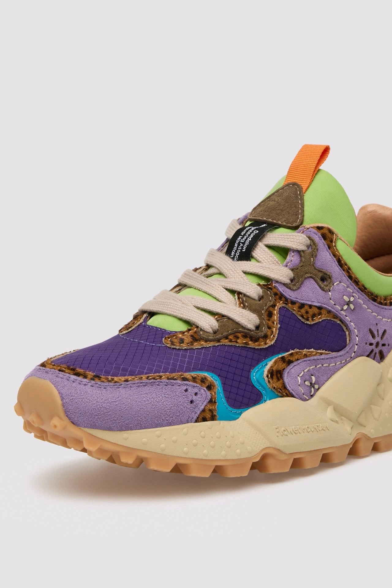 FLOWER MOUNTAIN | SNEAKERS | WOMAN | RULIS WOMAN VIOLET-BROWN-DARK GREEN | LILAC