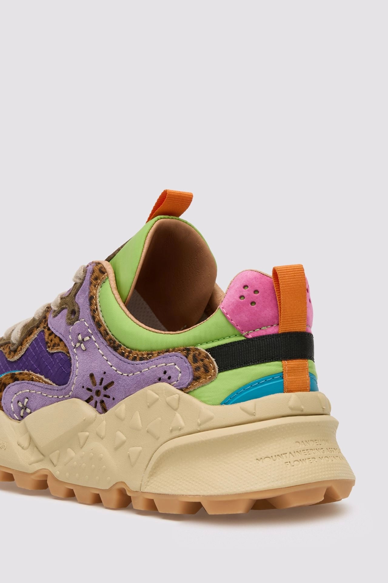 FLOWER MOUNTAIN | SNEAKERS | WOMAN | RULIS WOMAN VIOLET-BROWN-DARK GREEN | LILAC