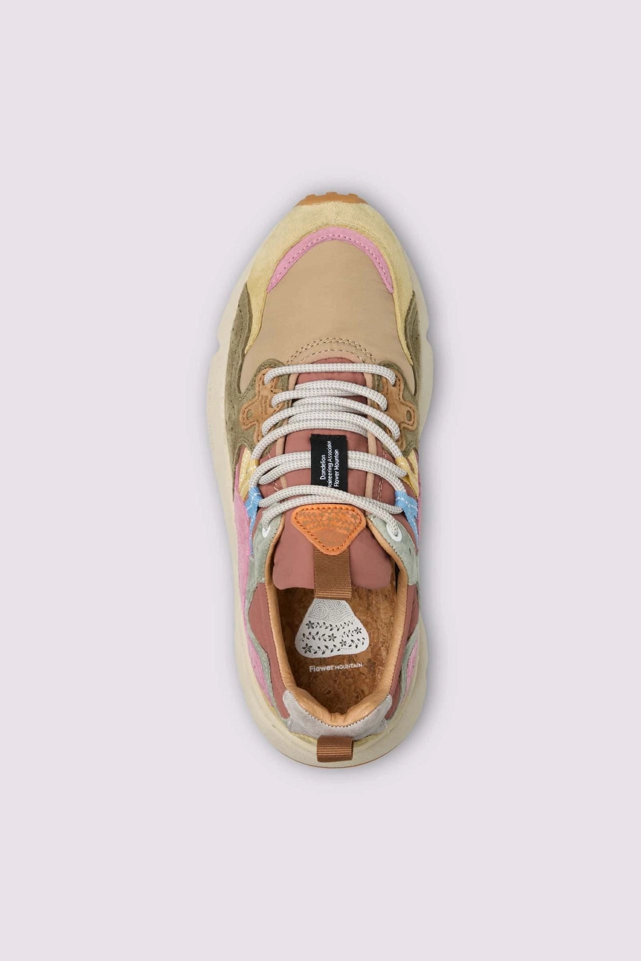 FLOWER MOUNTAIN | SNEAKERS | MUJER | YAMANO 3 WOMAN CREAM-TAUPE-MILITARY | BEIGE